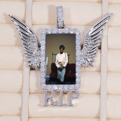 RIP WING 3D CUSTOM PICTURE PENDANT