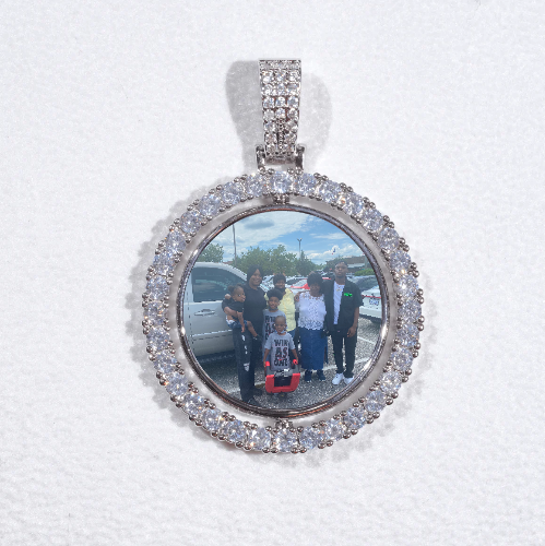 3D Spinning 2-Faced Custom Picture Pendant