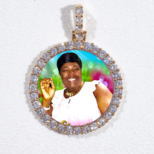 3D CIRCLE CUSTOM PICTURE PENDANT SMALL SIZE