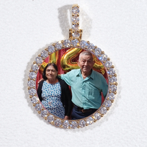3D CIRCLE CUSTOM PICTURE PENDANT SMALL SIZE