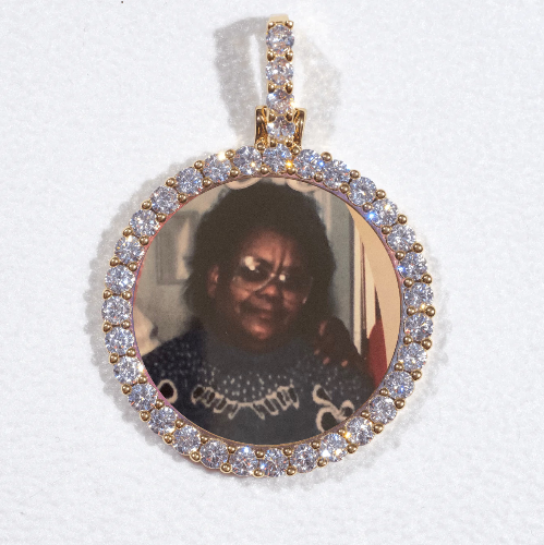 3D CIRCLE CUSTOM PICTURE PENDANT SMALL SIZE