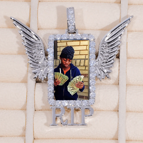 RIP WING 3D CUSTOM PICTURE PENDANT
