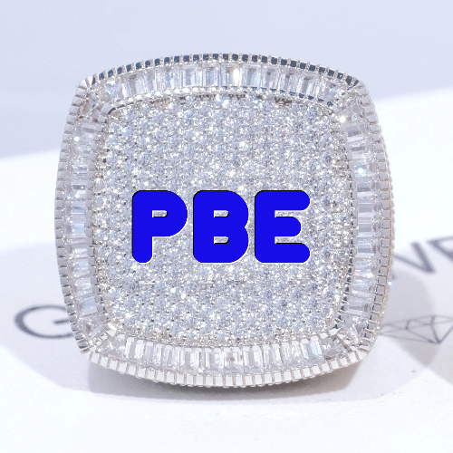 CUSTOM LETTER 3D ICED RING