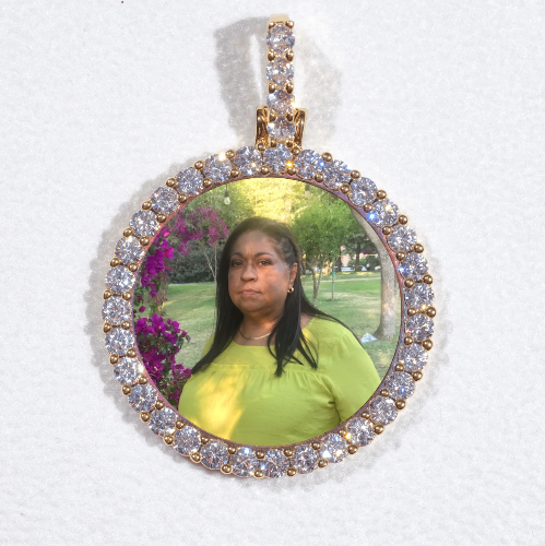 3D CIRCLE CUSTOM PICTURE PENDANT SMALL SIZE