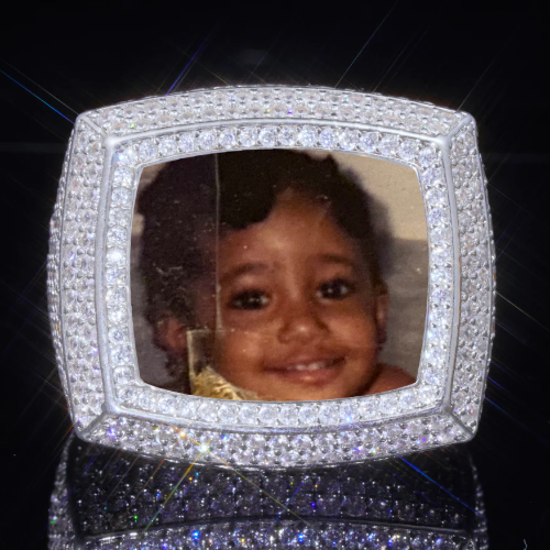 3D CUSTOM PICTURE ICED RING