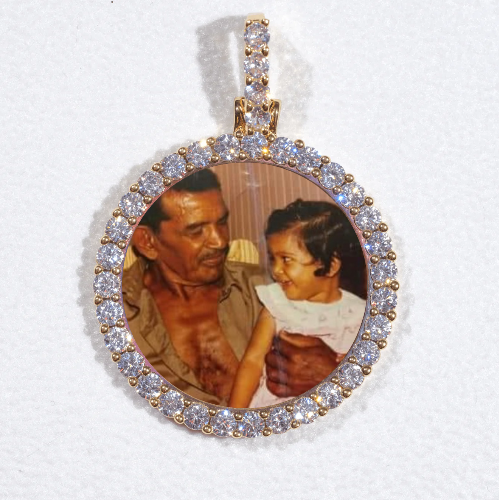 3D CIRCLE CUSTOM PICTURE PENDANT SMALL SIZE