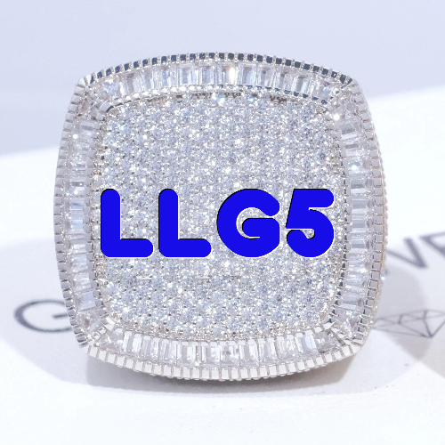 CUSTOM LETTER 3D ICED RING