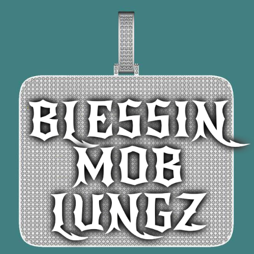 CUSTOM LETTER NECKLACE 3D BIG SQUARE