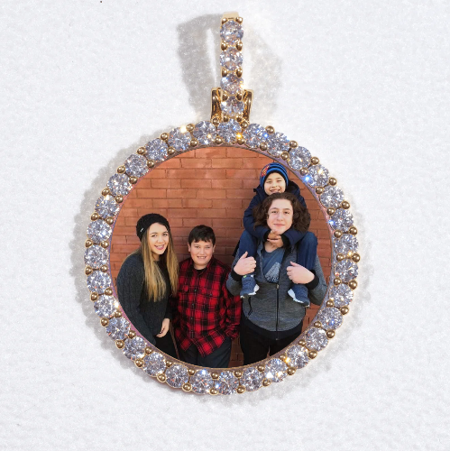 3D CIRCLE CUSTOM PICTURE PENDANT SMALL SIZE