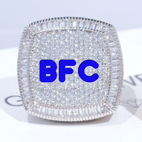 CUSTOM LETTER 3D ICED RING