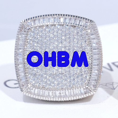 CUSTOM LETTER 3D ICED RING