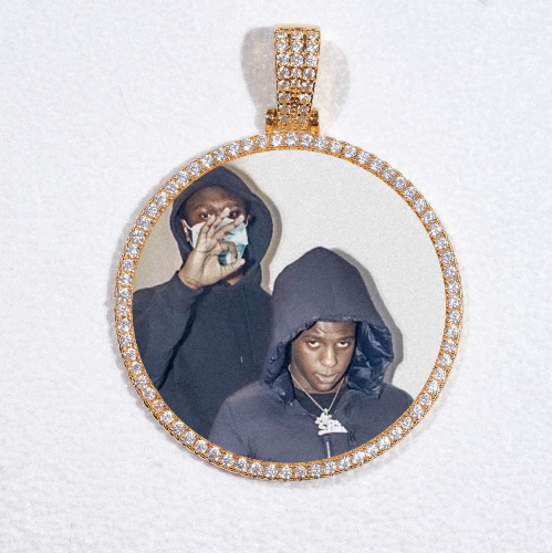 MEDIUM 3D CIRCLE CUSTOM PICTURE PENDANT