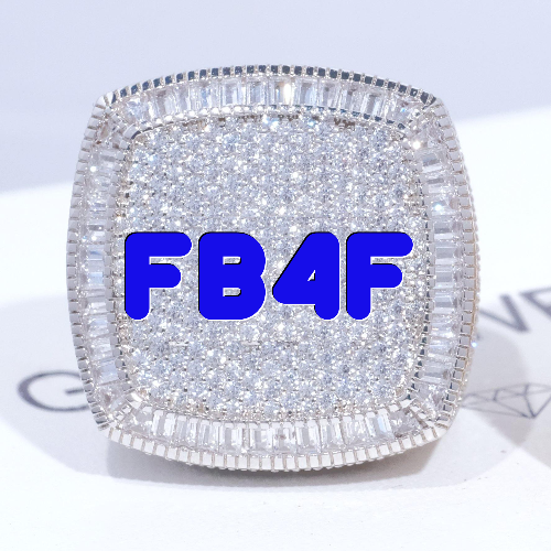 CUSTOM LETTER 3D ICED RING