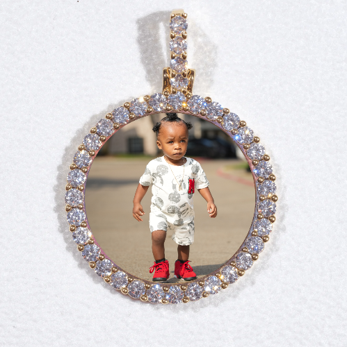 3D CIRCLE CUSTOM PICTURE PENDANT SMALL SIZE