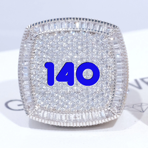 CUSTOM LETTER 3D ICED RING