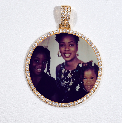 MEDIUM 3D CIRCLE CUSTOM PICTURE PENDANT