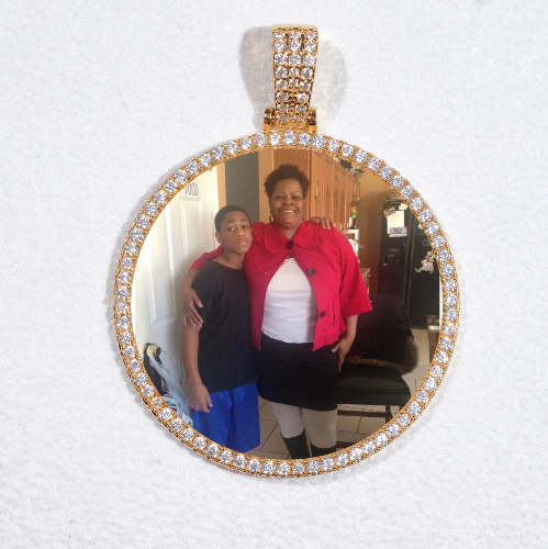 MEDIUM 3D CIRCLE CUSTOM PICTURE PENDANT