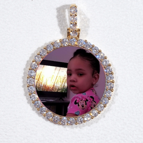 3D CIRCLE CUSTOM PICTURE PENDANT SMALL SIZE
