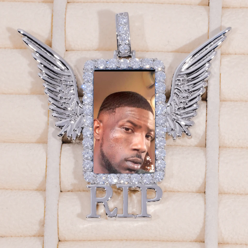 RIP WING 3D CUSTOM PICTURE PENDANT