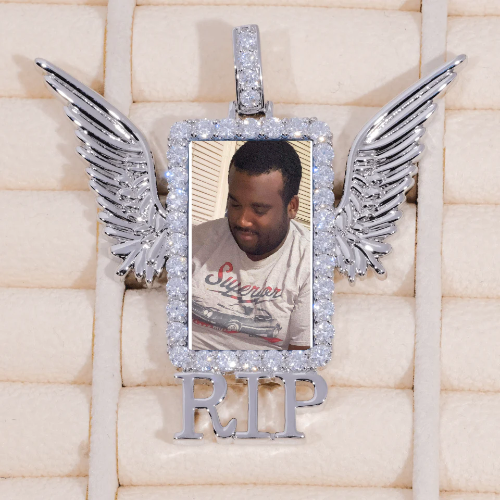 RIP WING 3D CUSTOM PICTURE PENDANT