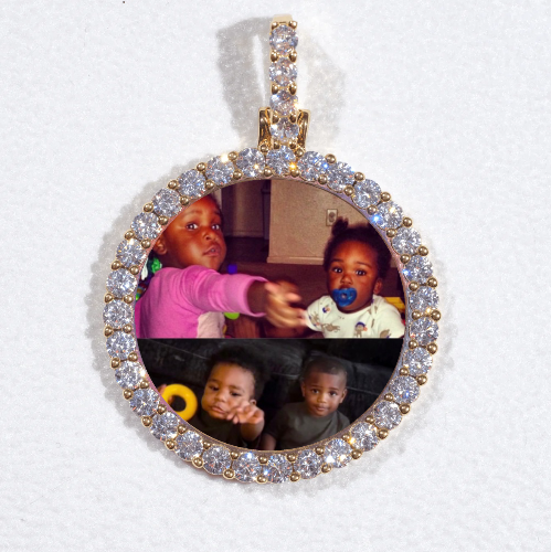 3D CIRCLE CUSTOM PICTURE PENDANT SMALL SIZE