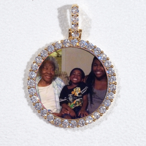 3D CIRCLE CUSTOM PICTURE PENDANT SMALL SIZE