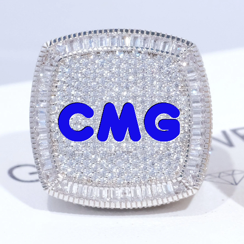 CUSTOM LETTER 3D ICED RING