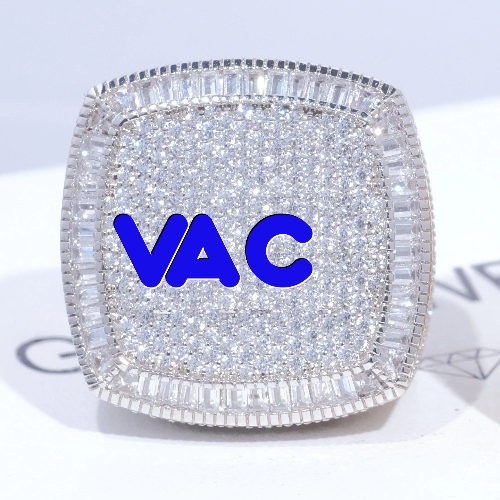 CUSTOM LETTER 3D ICED RING