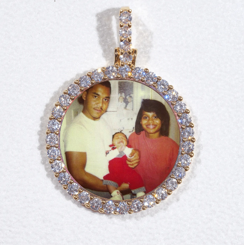 3D CIRCLE CUSTOM PICTURE PENDANT SMALL SIZE
