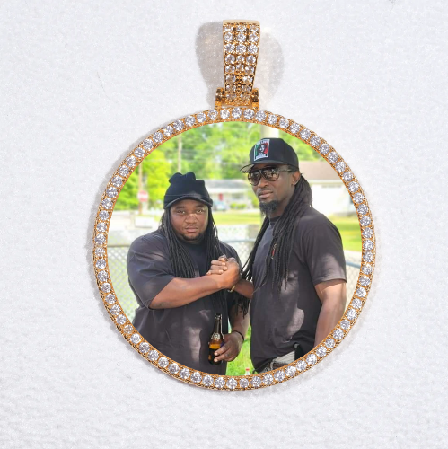 MEDIUM 3D CIRCLE CUSTOM PICTURE PENDANT