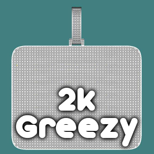 CUSTOM LETTER NECKLACE 3D BIG SQUARE