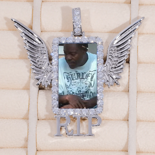 RIP WING 3D CUSTOM PICTURE PENDANT