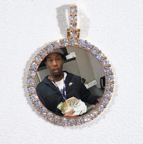 3D CIRCLE CUSTOM PICTURE PENDANT SMALL SIZE
