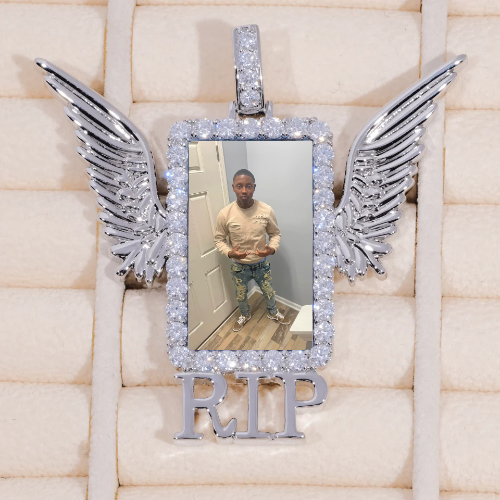 RIP WING 3D CUSTOM PICTURE PENDANT