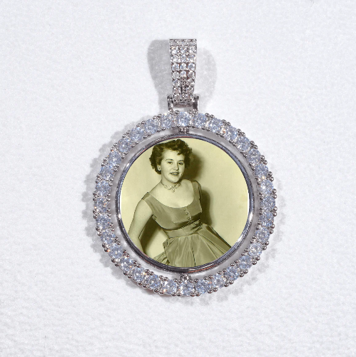 3D Spinning 2-Faced Custom Picture Pendant