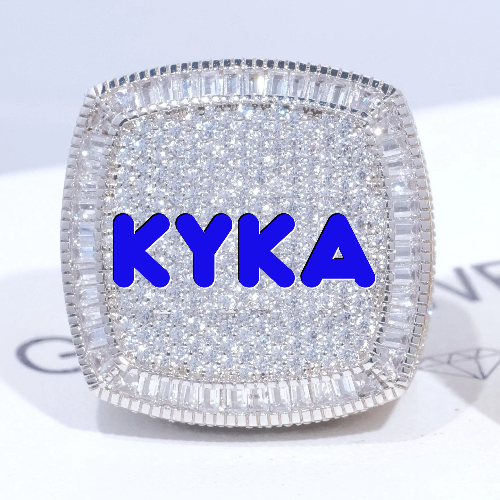CUSTOM LETTER 3D ICED RING