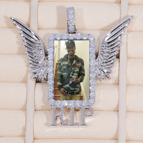 RIP WING 3D CUSTOM PICTURE PENDANT