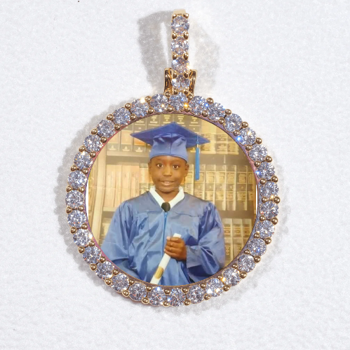 3D CIRCLE CUSTOM PICTURE PENDANT SMALL SIZE