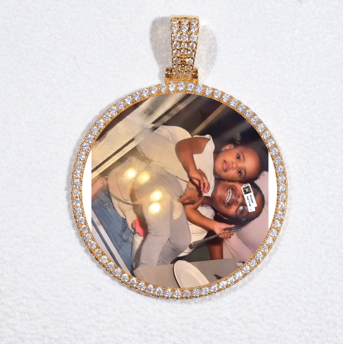 MEDIUM 3D CIRCLE CUSTOM PICTURE PENDANT