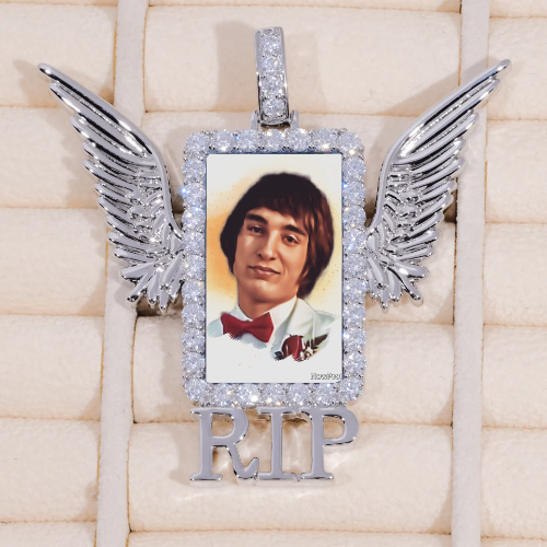 RIP WING 3D CUSTOM PICTURE PENDANT