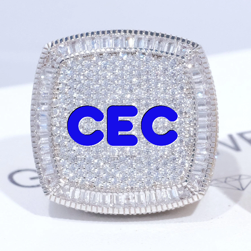 CUSTOM LETTER 3D ICED RING