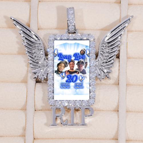 RIP WING 3D CUSTOM PICTURE PENDANT