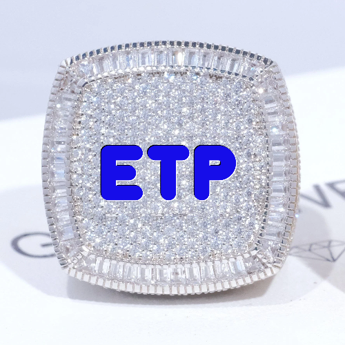 CUSTOM LETTER 3D ICED RING