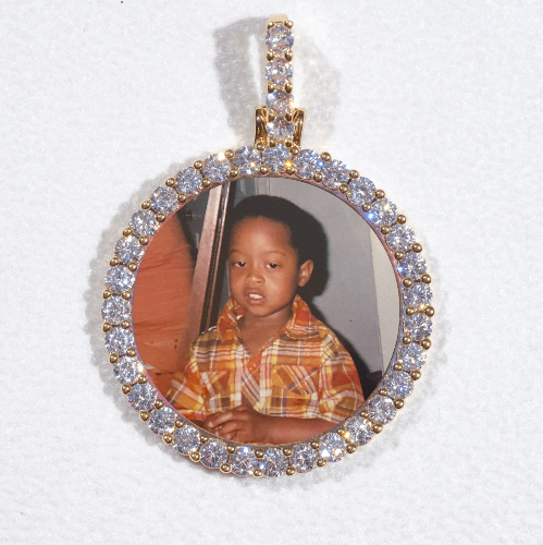 3D CIRCLE CUSTOM PICTURE PENDANT SMALL SIZE