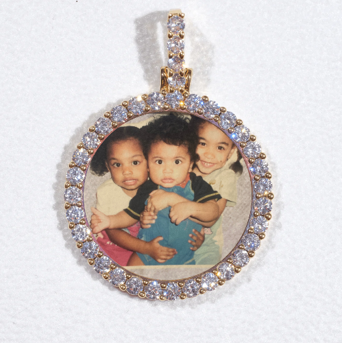 3D CIRCLE CUSTOM PICTURE PENDANT SMALL SIZE