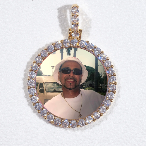 3D CIRCLE CUSTOM PICTURE PENDANT SMALL SIZE