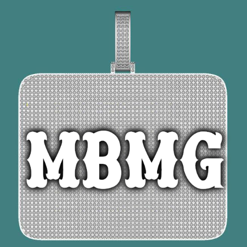 CUSTOM LETTER NECKLACE 3D BIG SQUARE