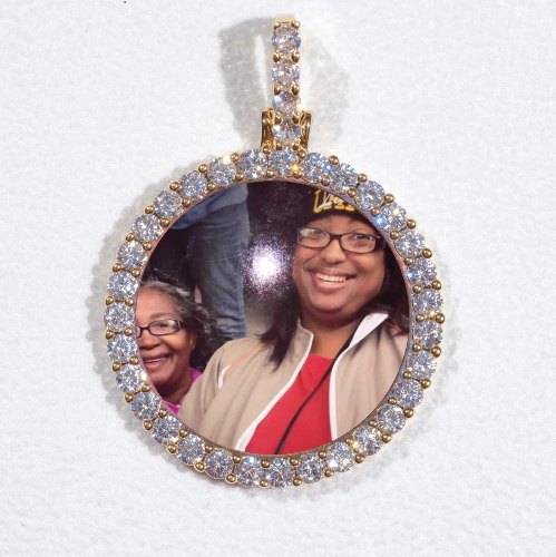 3D CIRCLE CUSTOM PICTURE PENDANT SMALL SIZE
