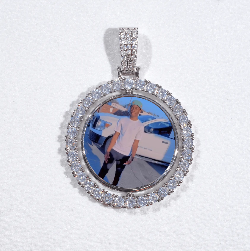 3D Spinning 2-Faced Custom Picture Pendant