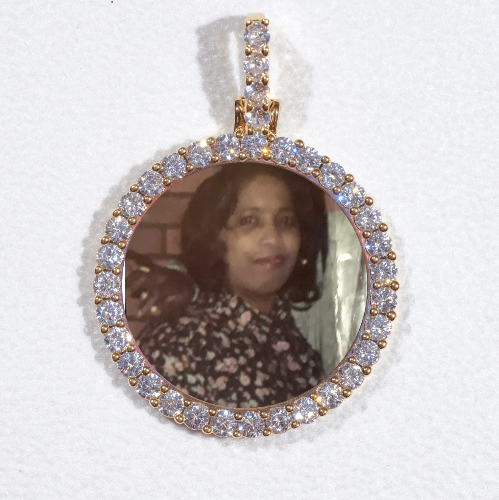 3D CIRCLE CUSTOM PICTURE PENDANT SMALL SIZE